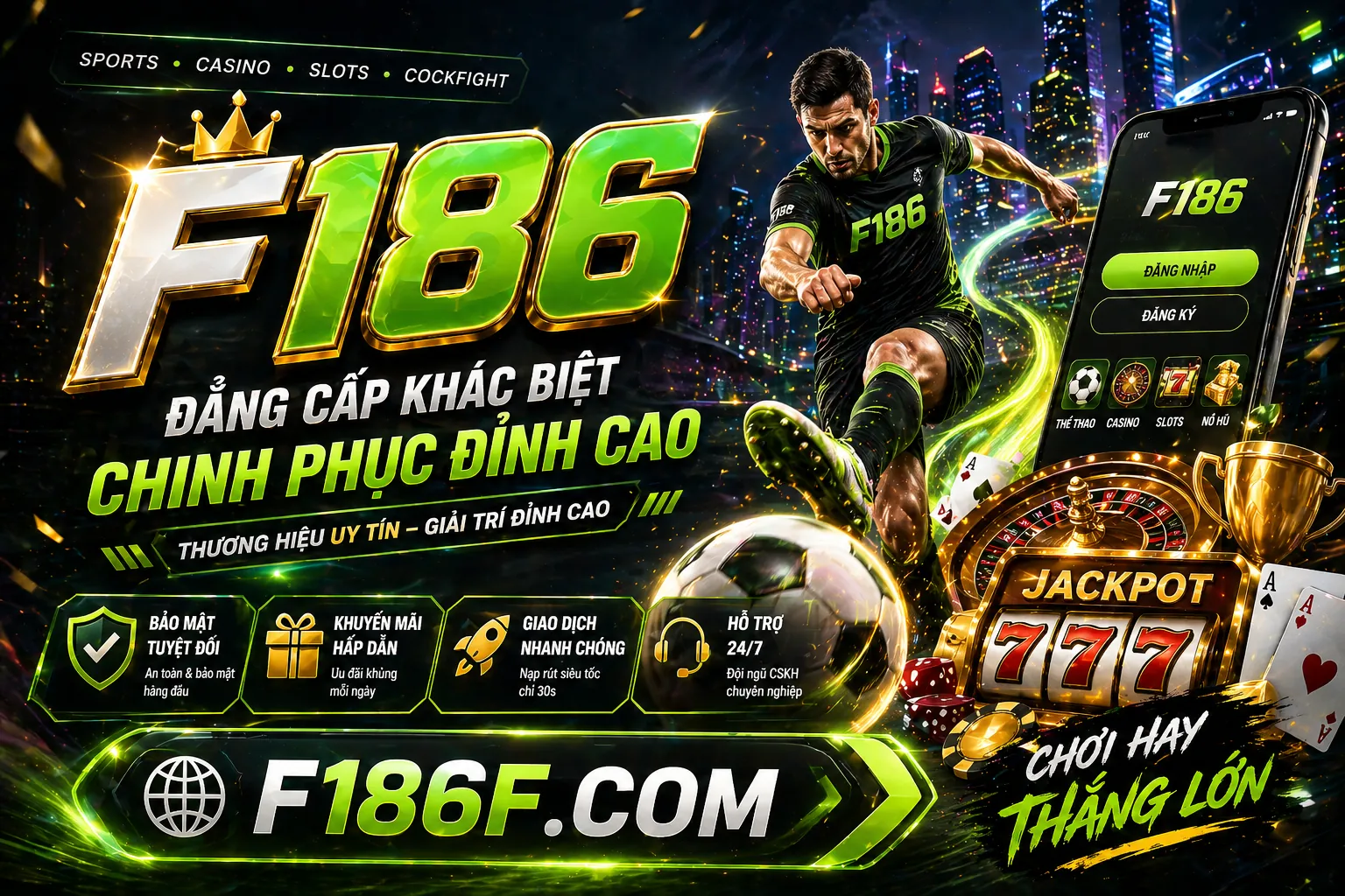 Hình ảnh trò chơi slot hl8 bet với hiệu ứng đèn neon rực rỡ và biểu tượng may mắn